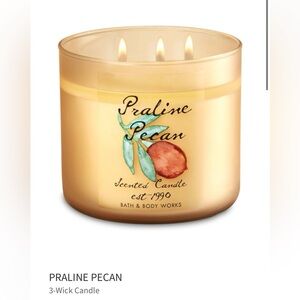 Bath & Body Works Praline Pecan Candle - Cream